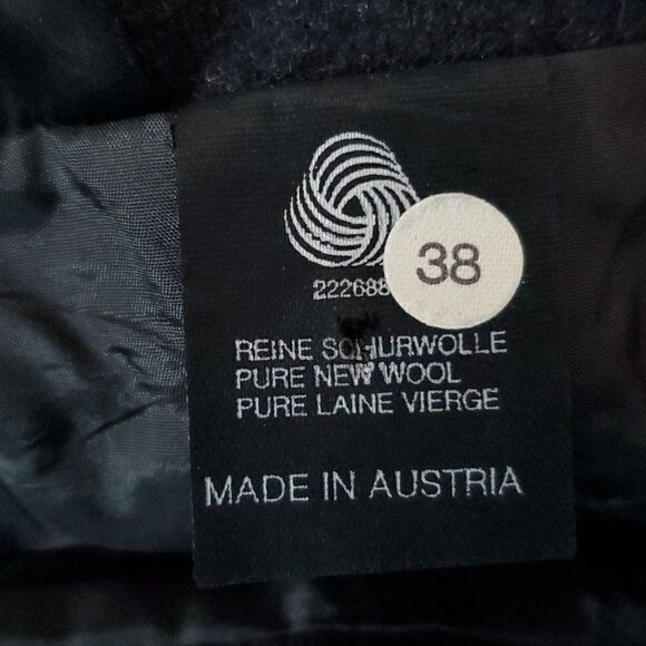 Lodenfrey Austria Wool Straight Pencil Skirt Sz 6 EU 38 Charcoal Gray - Picture 4 of 5